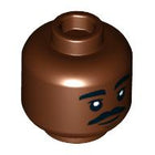 LEGO® los onderdeel Hoofd Roodachtig Bruin 3626pb3155