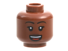 LEGO® los onderdeel Hoofd Roodachtig Bruin 3626pb3175
