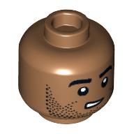 Plaatje in Gallery viewer laden, LEGO® los onderdeel Hoofd in kleur Medium Noga 3626pb3157