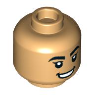 Plaatje in Gallery viewer laden, LEGO® los onderdeel Hoofd Licht Geelbruin 3626pb3174