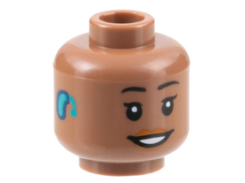 LEGO® los onderdeel Hoofd in kleur Licht Bruin 3626cpb3166