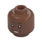 LEGO® los onderdeel Hoofd in kleur Medium Bruin 3626pb3166