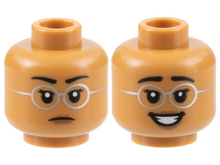 Plaatje in Gallery viewer laden, LEGO® los onderdeel Hoofd in kleur Medium Noga 3626pb3163