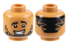 Plaatje in Gallery viewer laden, LEGO® los onderdeel Hoofd in kleur Medium Noga 3626cpb3158