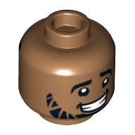 Plaatje in Gallery viewer laden, LEGO® los onderdeel Hoofd in kleur Medium Noga 3626cpb3158
