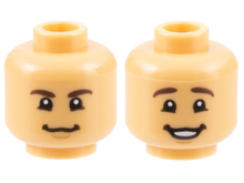 Plaatje in Gallery viewer laden, LEGO® los onderdeel Hoofd Licht Geelbruin 3626cpb3160