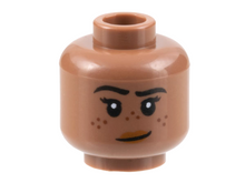 Plaatje in Gallery viewer laden, LEGO® los onderdeel Hoofd in kleur Licht Bruin 3626cpb3164