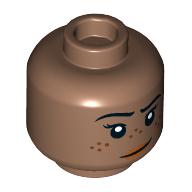 Plaatje in Gallery viewer laden, LEGO® los onderdeel Hoofd in kleur Licht Bruin 3626cpb3164