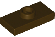 LEGO® los onderdeel Plaat Aangepast Donker Bruin 15573