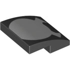 LEGO® onderdeel Dakpan Gebogen met Motief Zwart 15068pb440