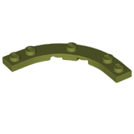 Plaatje in Gallery viewer laden, LEGO® los onderdeel Plaat Rond in kleur Olijfgroen 80015