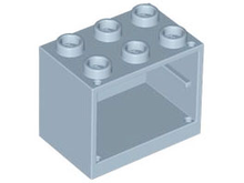 Plaatje in Gallery viewer laden, LEGO® los onderdeel Container in kleur Zandblauw 4532b