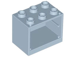 LEGO® los onderdeel Container in kleur Zandblauw 4532b