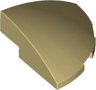 LEGO® los onderdeel Dakpan Gebogen in kleur Geelbruin 76797