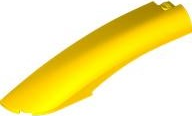 LEGO® los onderdeel Wig in kleur Geel 77180