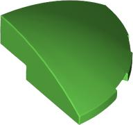 LEGO® los onderdeel Dakpan Gebogen in kleur Fel Groen 76797