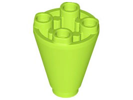 LEGO® los onderdeel Kegel in kleur Limoen 49309
