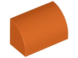 LEGO® los onderdeel Dakpan Gebogen Donker Oranje 37352