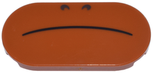 Plaatje in Gallery viewer laden, LEGO® Tegel Rond met Motief Donker Oranje 66857pb043