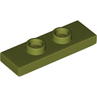 Plaatje in Gallery viewer laden, LEGO® los onderdeel Plaat Aangepast Olijfgroen 34103