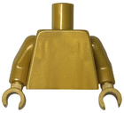 LEGO® los onderdeel Lijf in kleur Parel Goud 973c00