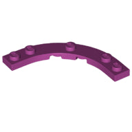 LEGO® los onderdeel Plaat Rond in kleur Magenta 80015
