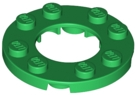 LEGO® los onderdeel Plaat Rond in kleur Groen 11833