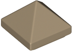 LEGO® los onderdeel Dakpan Algemeen Donker Geelbruin 22388