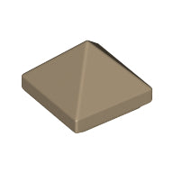 Plaatje in Gallery viewer laden, LEGO® los onderdeel Dakpan Algemeen Donker Geelbruin 22388
