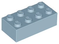 Plaatje in Gallery viewer laden, LEGO® los onderdeel Steen in kleur Zandblauw 3001