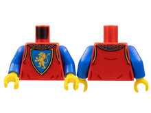 Plaatje in Gallery viewer laden, LEGO® los onderdeel Lijf met Motief Rood 973pb4840c01