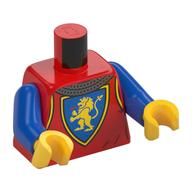 Plaatje in Gallery viewer laden, LEGO® los onderdeel Lijf met Motief Rood 973pb4840c01