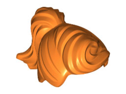 LEGO® los onderdeel Haar in kleur Oranje 13785
