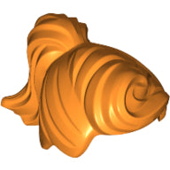 LEGO® los onderdeel Haar in kleur Oranje 13785