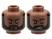 Plaatje in Gallery viewer laden, LEGO® los onderdeel Hoofd in kleur Licht Bruin 3626cpb3062