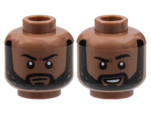 LEGO® los onderdeel Hoofd in kleur Licht Bruin 3626cpb3062