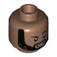 LEGO® los onderdeel Hoofd in kleur Licht Bruin 3626cpb3062