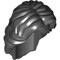 Plaatje in Gallery viewer laden, LEGO® los onderdeel Haar in kleur Zwart 90396