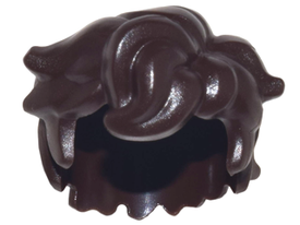 LEGO® los onderdeel Haar in kleur Donker Bruin 25412