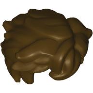 LEGO® los onderdeel Haar in kleur Donker Bruin 25412