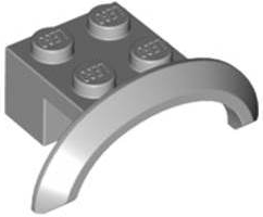 LEGO® los onderdeel Spatbord Licht Blauwachtig Grijs 98282