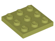 LEGO® los onderdeel Plaat Algemeen in kleur Olijfgroen 11212