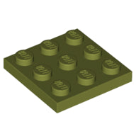 Plaatje in Gallery viewer laden, LEGO® los onderdeel Plaat Algemeen in kleur Olijfgroen 11212
