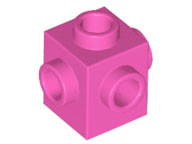 Plaatje in Gallery viewer laden, LEGO® los onderdeel Steen Aangepast Donker Roze 4733