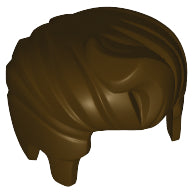 LEGO® los onderdeel Haar in kleur Donker Bruin 98371