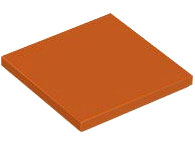 LEGO® los onderdeel Tegel Algemeen Donker Oranje 1751