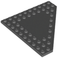 LEGO® los onderdeel Wig Plaat Donker Blauwachtig Grijs 92584
