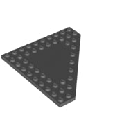 Plaatje in Gallery viewer laden, LEGO® los onderdeel Wig Plaat Donker Blauwachtig Grijs 92584