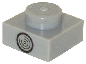 LEGO® Plaat met Motief Licht Blauwachtig Grijs 3024pb020
