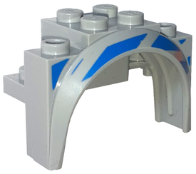 LEGO® Spatbord met Motief Licht Blauwachtig Grijs 18974pb01L